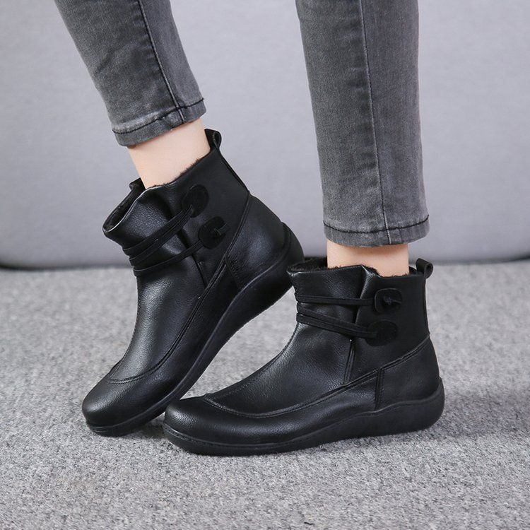 Vintage Fashion Mens - Botas de Cano Baixo Vintage Femininas