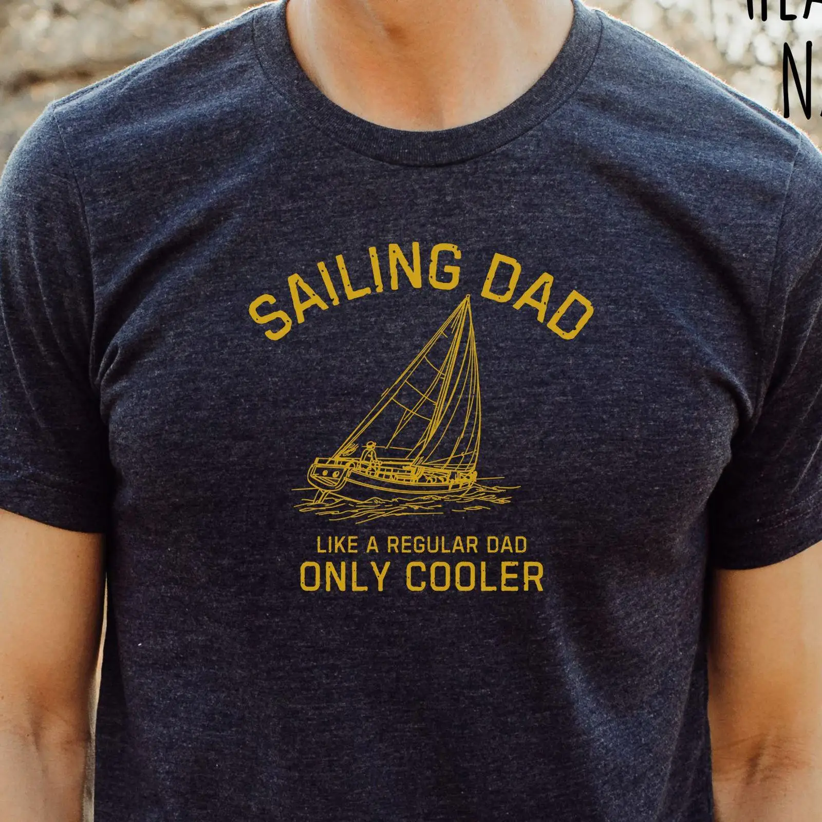 Vintage Yacht Fashion - Camiseta Engraçada para o Dia dos