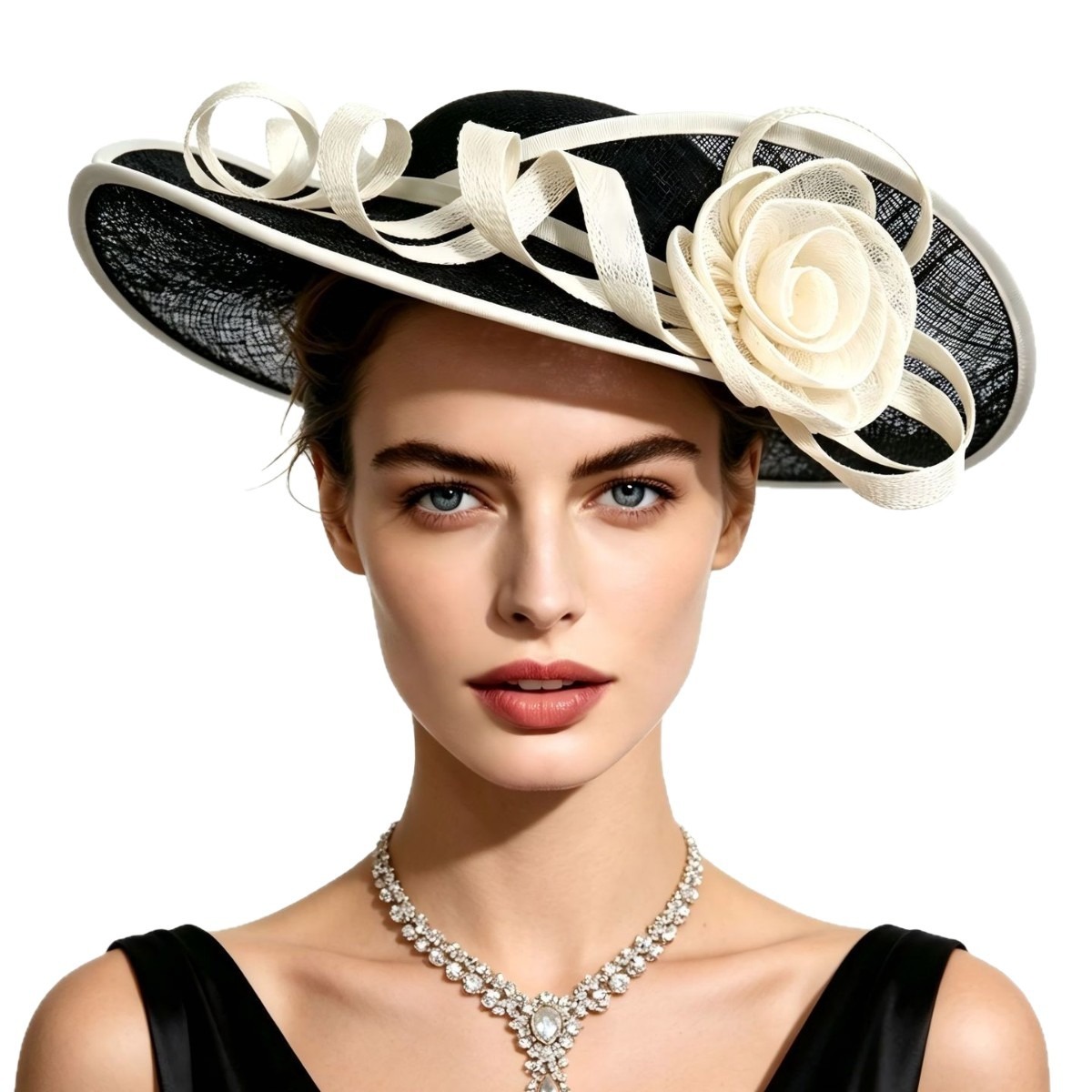 Vintage Fashion Hats - Chapéu Feminino Fascinante Kentucky de Organza