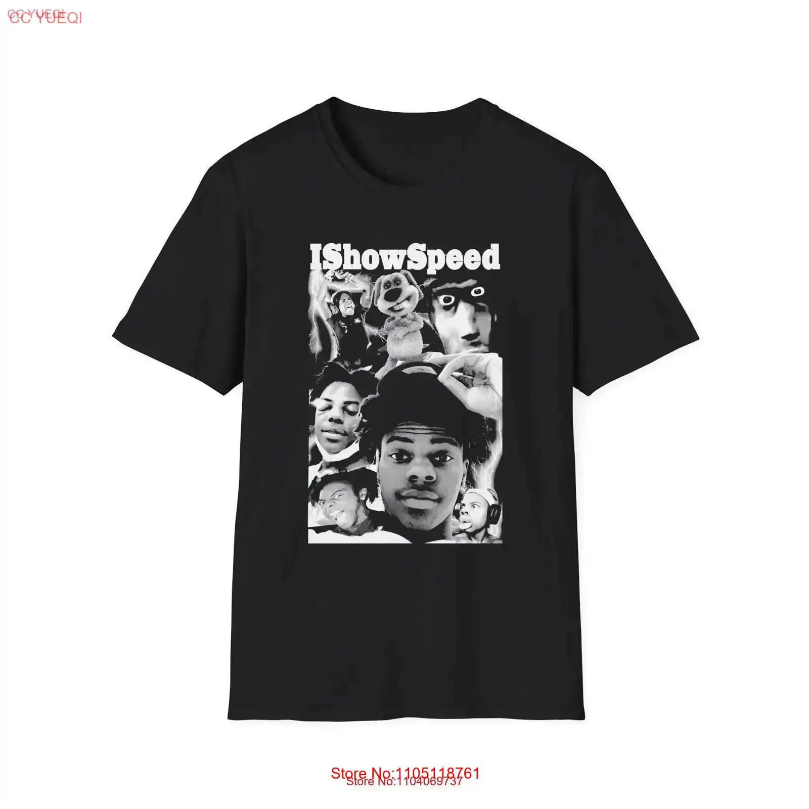 Vintage Fashion Youtubers - Ishowspeed t camisa merch fã bootleg