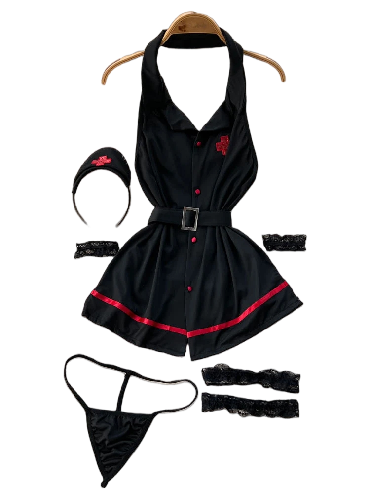 Vintage Women Fashion - Vestido de Lingerie Sensual Erótica com