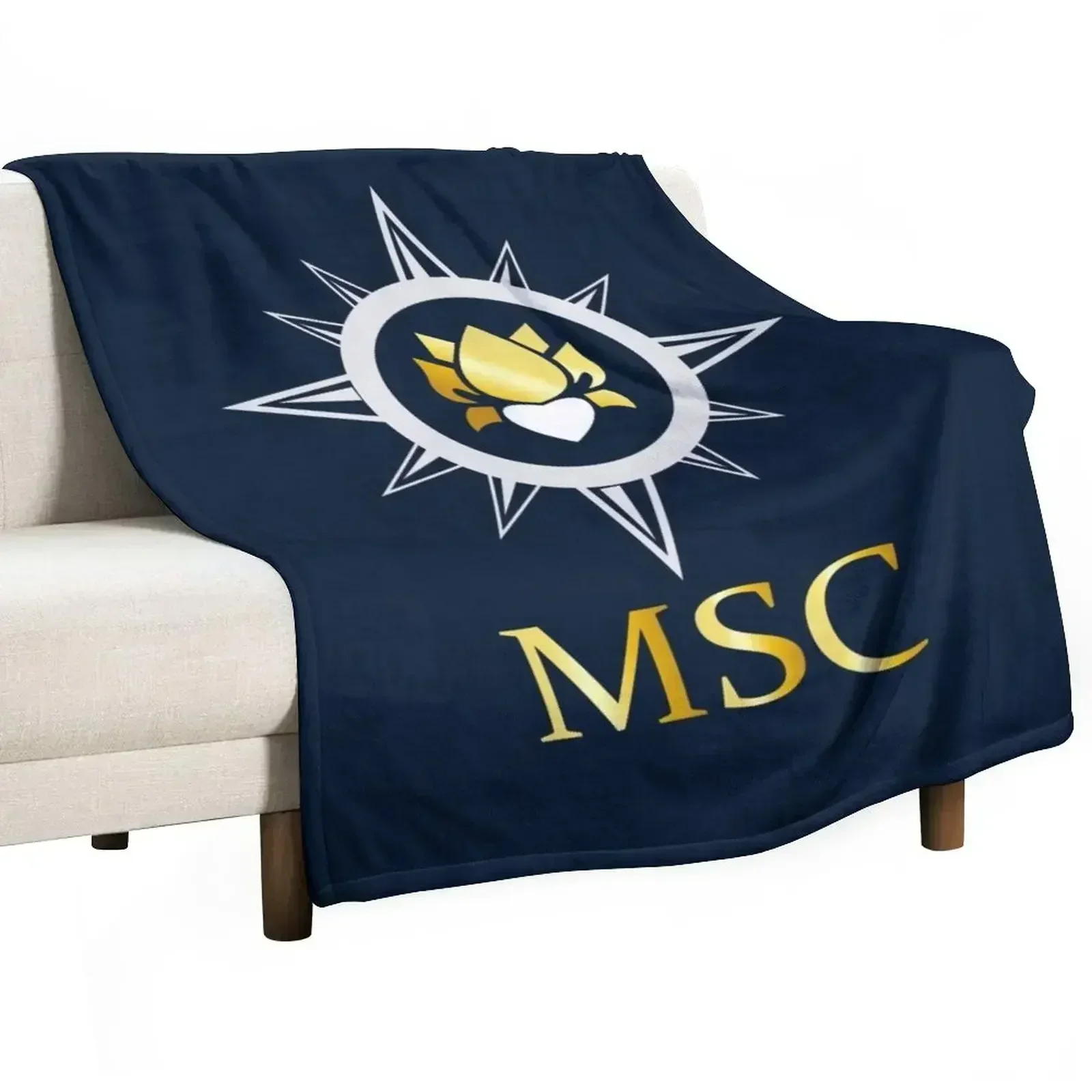 Vintage Yacht Fashion - Manta Decorativa Msc Yacht Club, Mantas