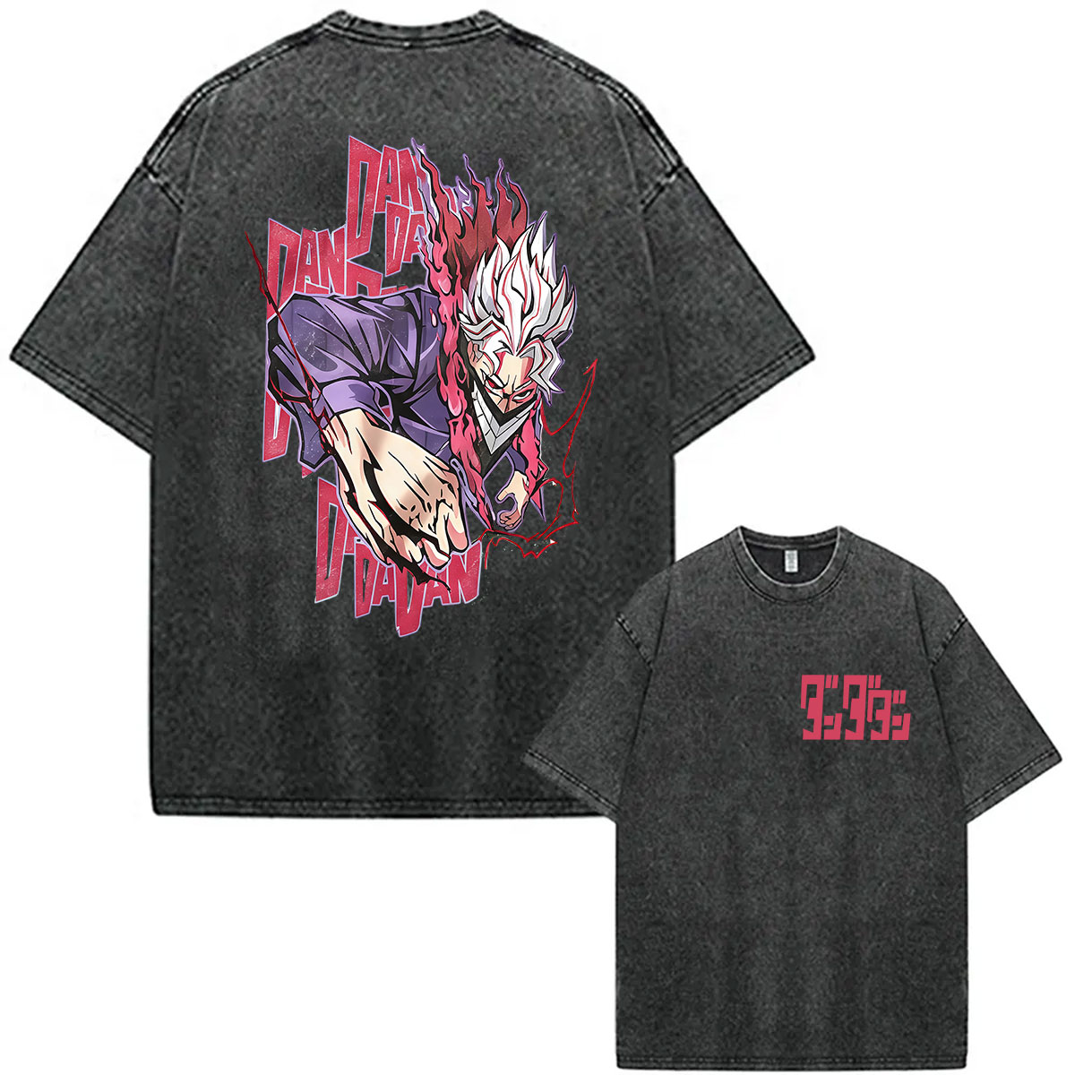 Vintage Ken Fashion - Camiseta Gráfica Vintage Lavada de Anime
