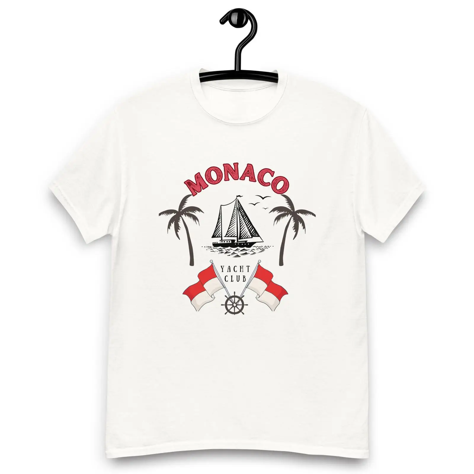 Vintage Yacht Fashion - Camiseta Monaco Yacht Club Estilo Vintage