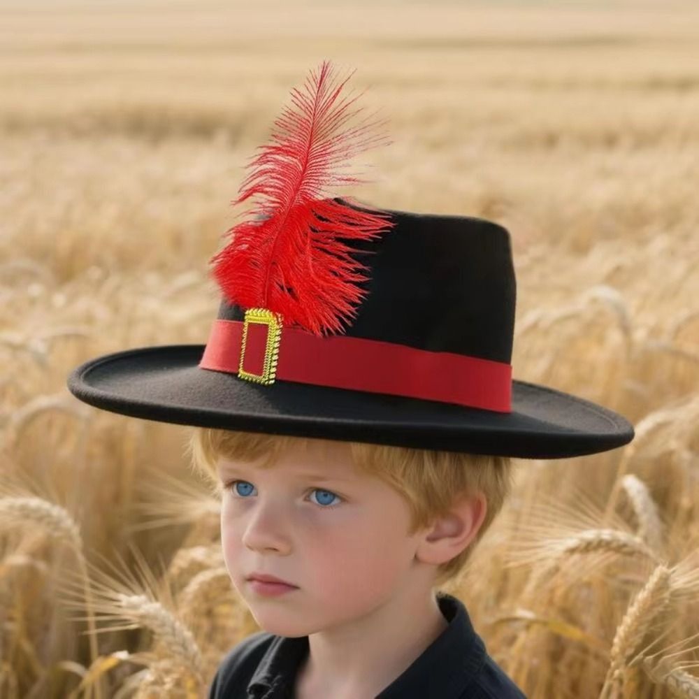 Vintage Fashion Hats - Chapéu de Plumas Vintage para Crianças,