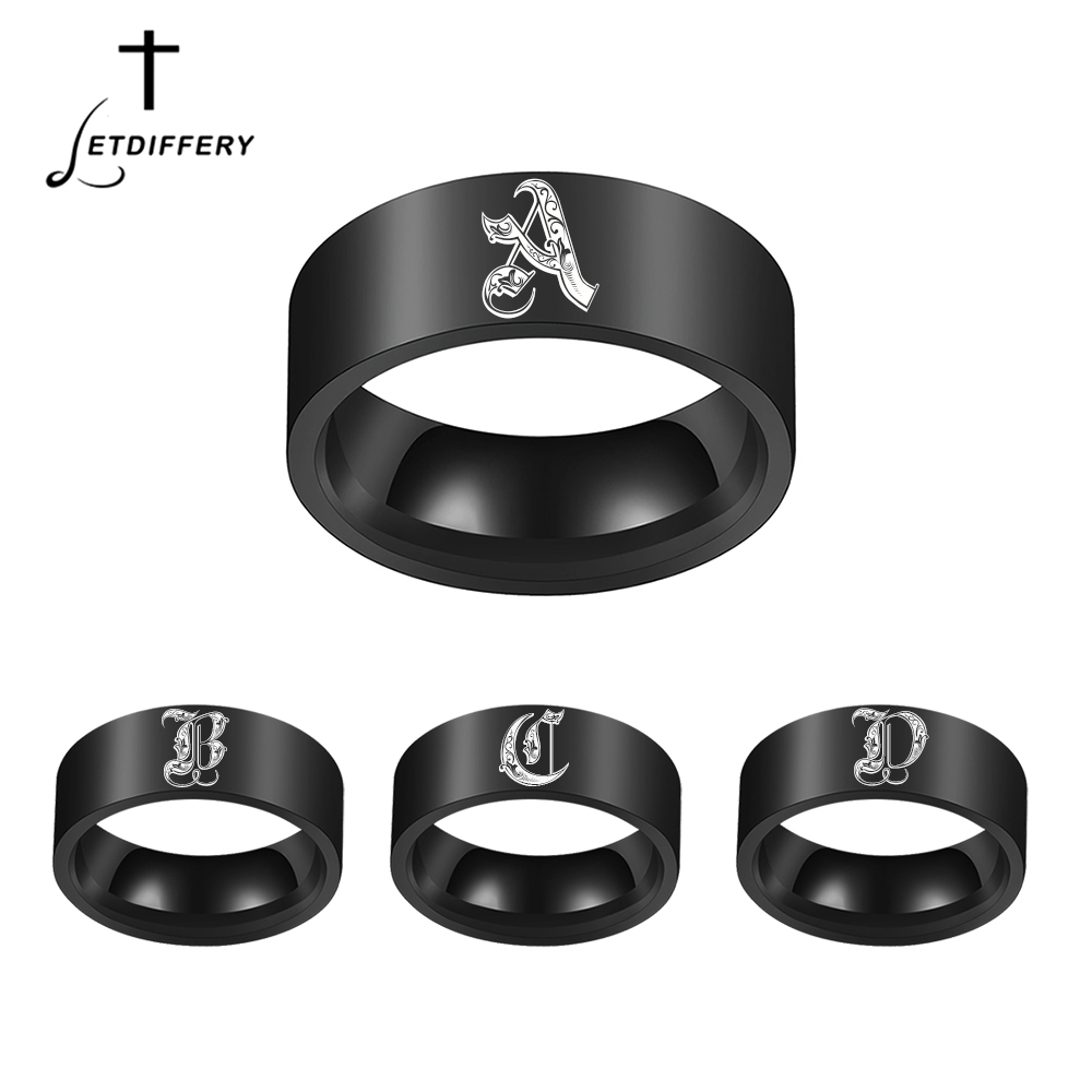 Vintage Fashion Rings - Letdiffery personalizado gravado iniciais a a
