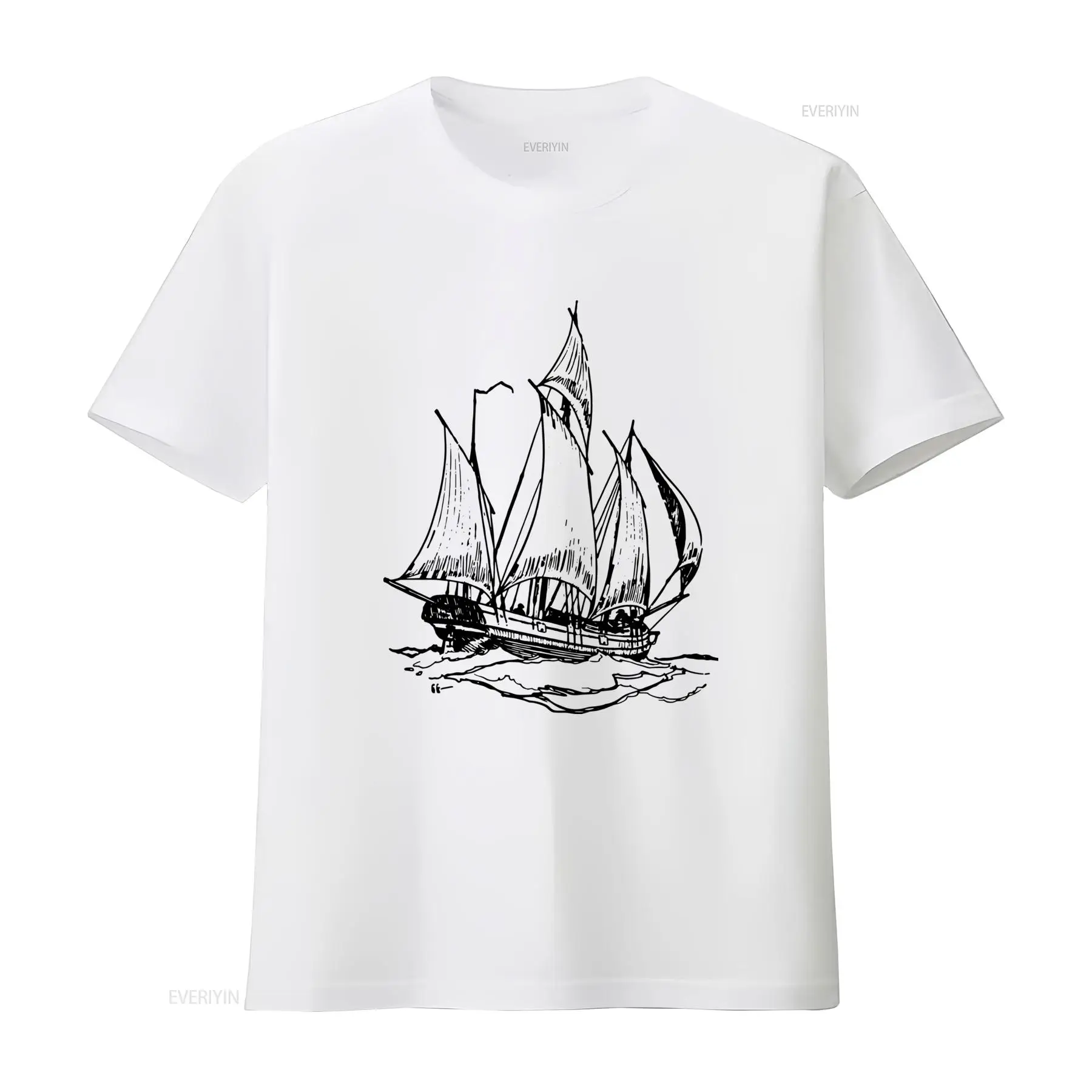 Camiseta Clássica Vintage com  - Vintage Yacht Fashion avaliação e preço