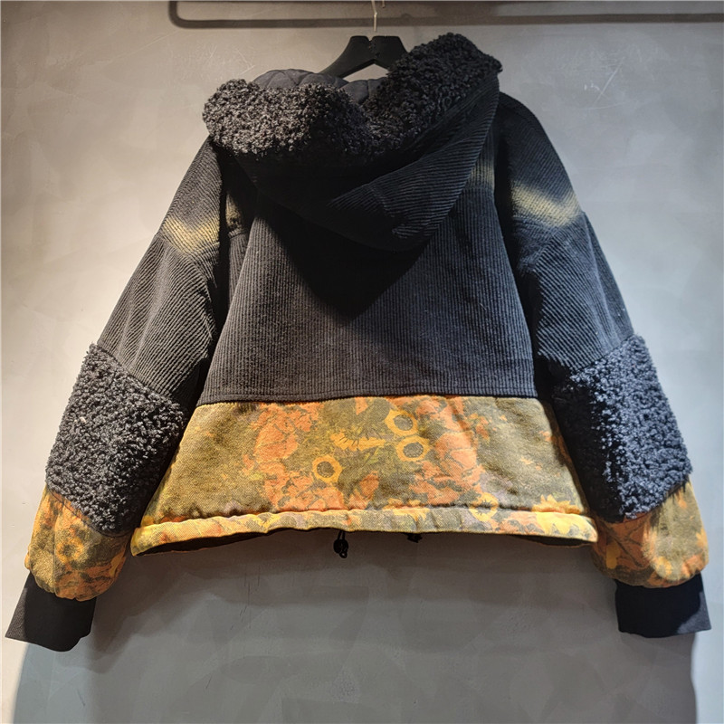 Wht na moda nova feminina reta - Patchwork Jean Jacket avaliação e preço