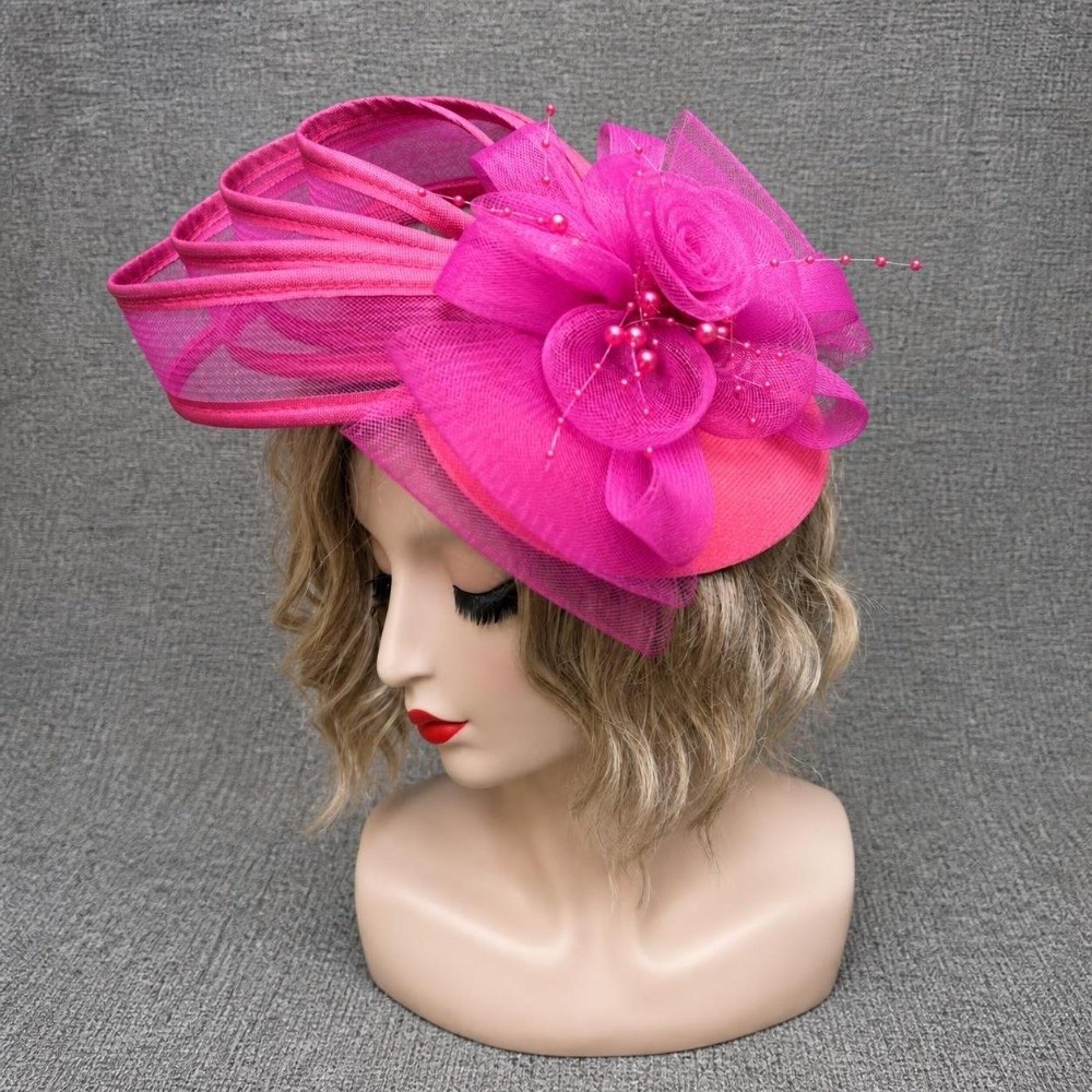 Novo Chapéu Fascinator Feminin - Vintage Fashion Hats avaliação e preço