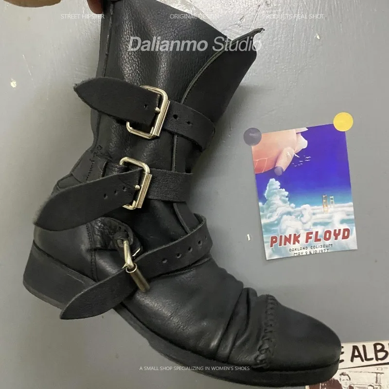 Moda masculina botas de couro  - Vintage Fashion Mens avaliação e preço