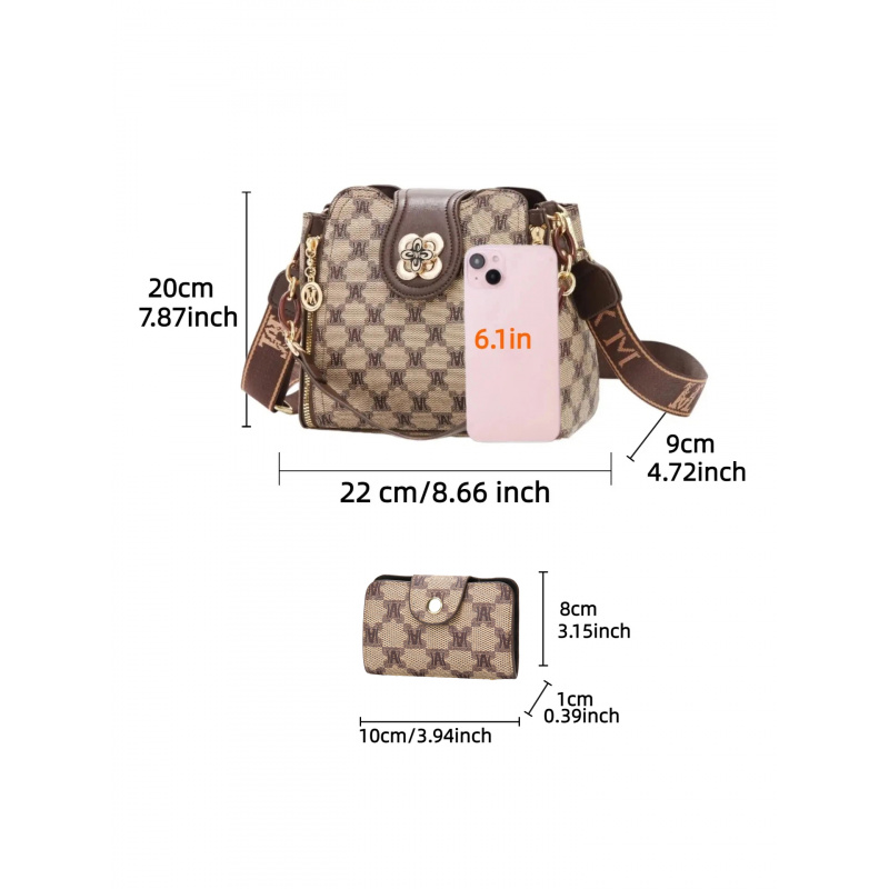 Bolsa de ombro vintage com est - Vintage Women Fashion avaliação e preço