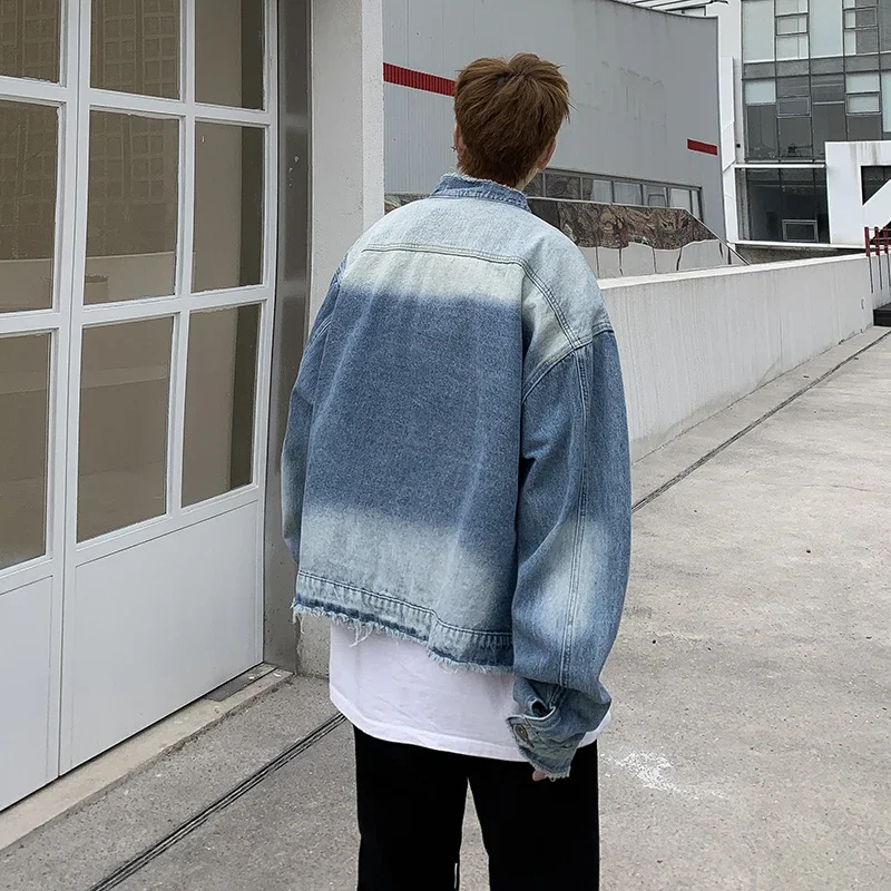 Jaqueta Jeans Masculina Americ - Patchwork Jean Jacket avaliação e preço