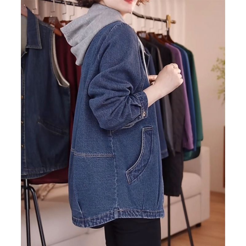 Jaqueta Jeans Feminina Europei - Patchwork Jean Jacket avaliação e preço