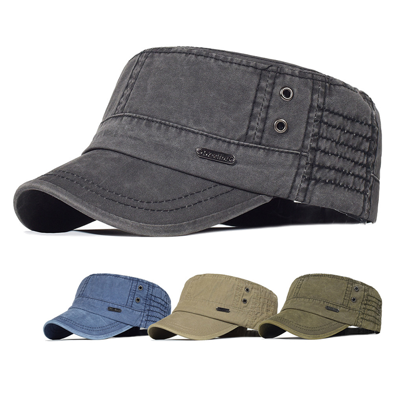 Chapéu plano unissex de algodã - Vintage Fashion Hats avaliação e preço