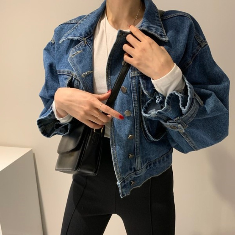 Primavera outono nova chegada  - Patchwork Jean Jacket avaliação e preço