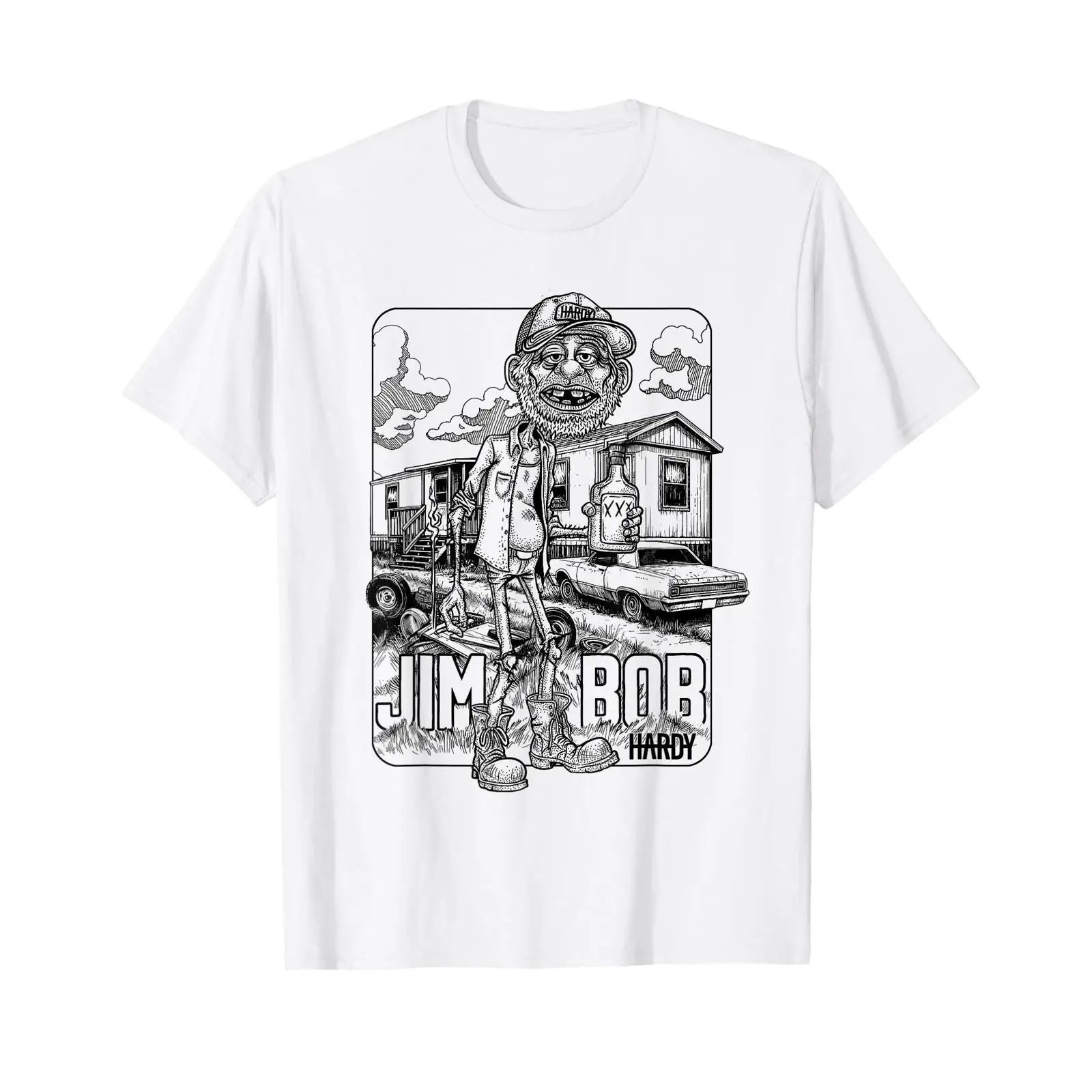 Camiseta Oficial Hardy Jim Bob - Vintage Fashion Ads avaliação e preço