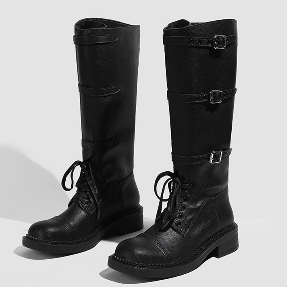 Botas altas de joelho feminina - Vintage Fashion Design avaliação e preço