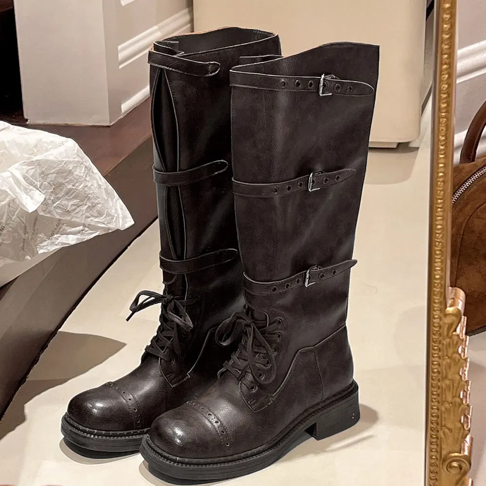 Botas altas de joelho feminina - Vintage Fashion Design avaliação e preço