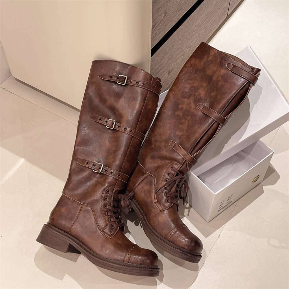 Botas altas de joelho feminina - Vintage Fashion Design avaliação e preço