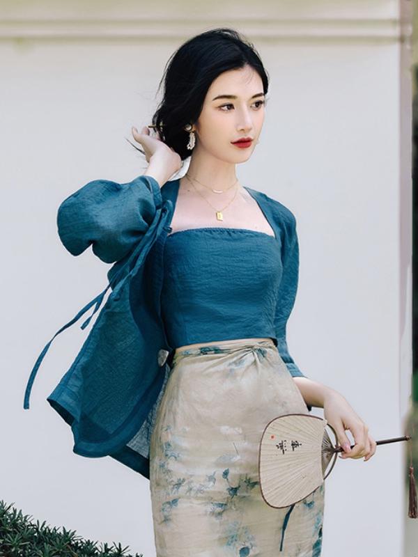 Conjunto de Saia e Cardigã Abe - Vintage Fashion Years avaliação e preço