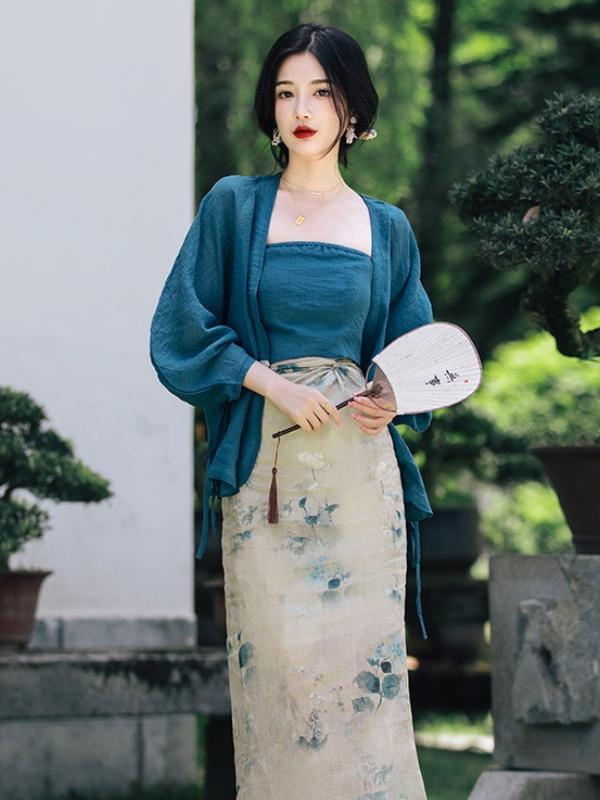 Conjunto de Saia e Cardigã Abe - Vintage Fashion Years avaliação e preço