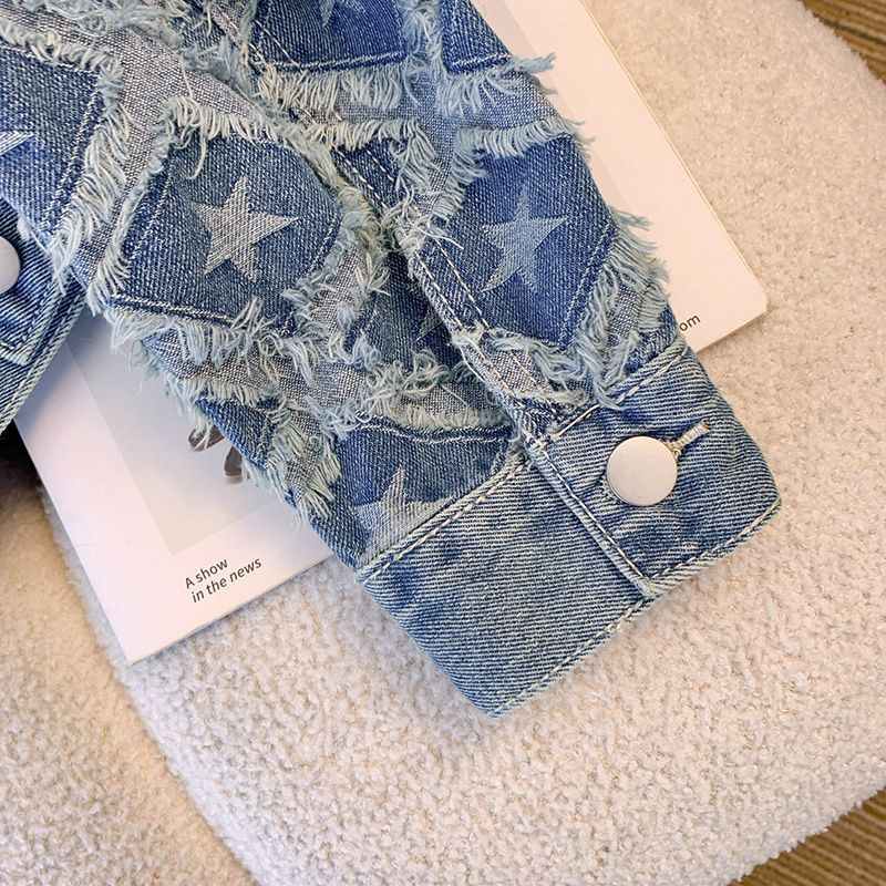 Casaco feminino denim casacos  - Patchwork Jean Jacket avaliação e preço