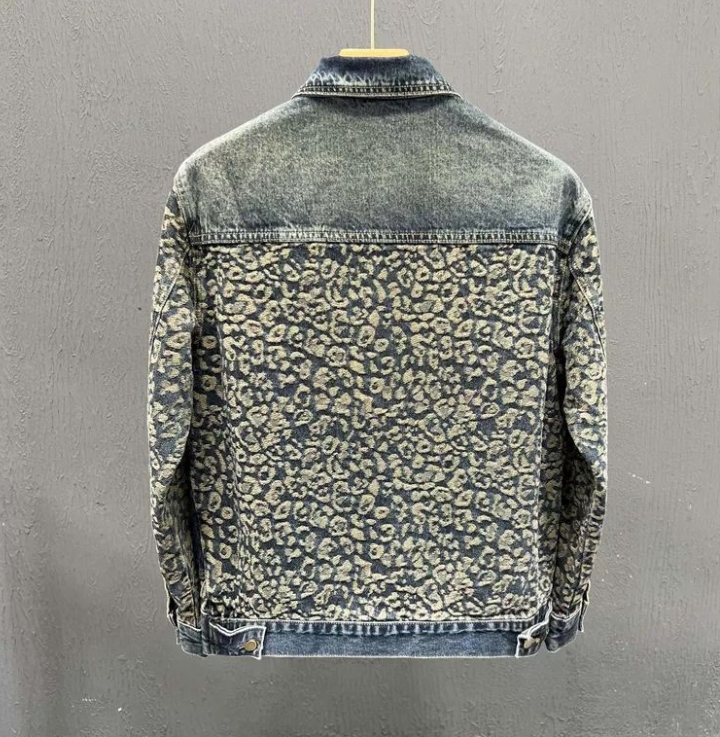 Novo masculino na moda legal d - Patchwork Jean Jacket avaliação e preço