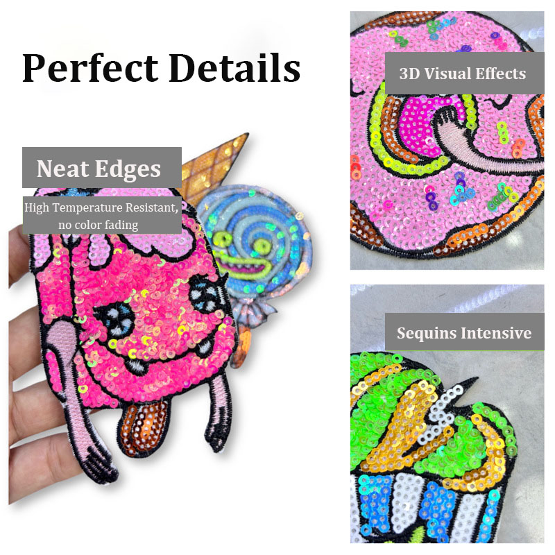 5 pçs/set bordado lantejoulas  - Patchwork Jean Jacket avaliação e preço