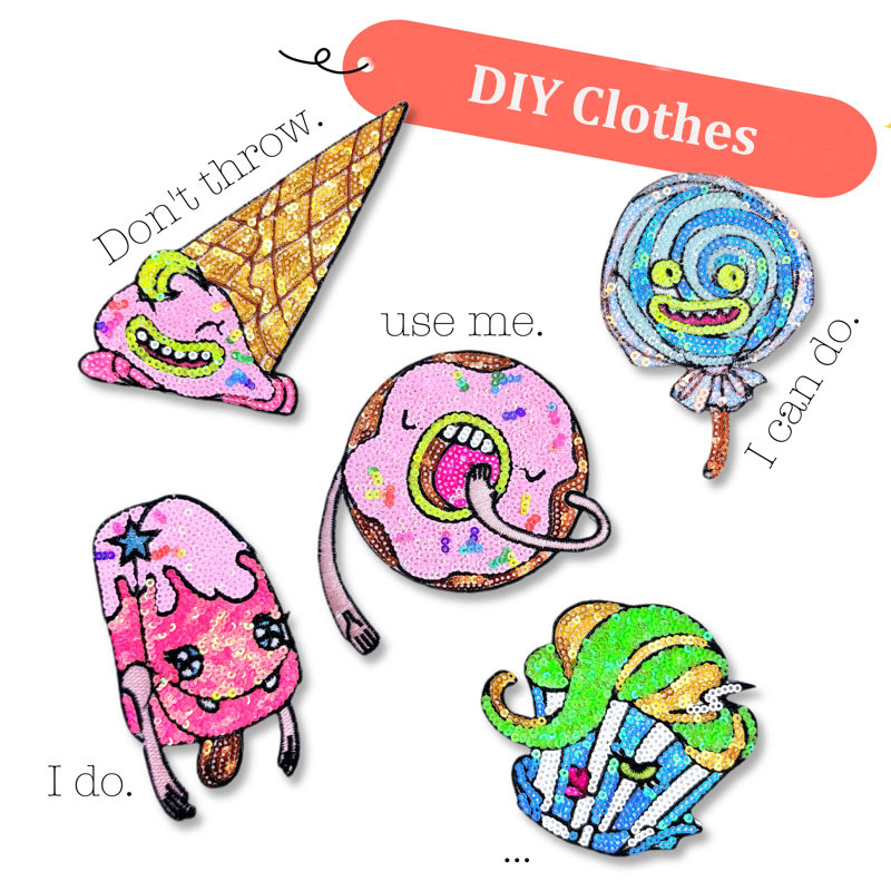 5 pçs/set bordado lantejoulas  - Patchwork Jean Jacket avaliação e preço