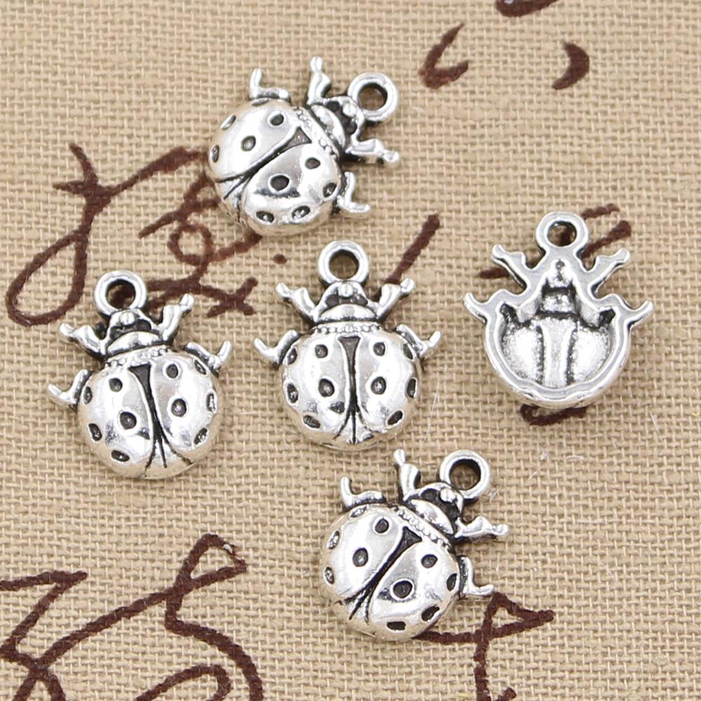 12 pçs encantos joaninha bug 1 - Vintage Fashion Bug avaliação e preço