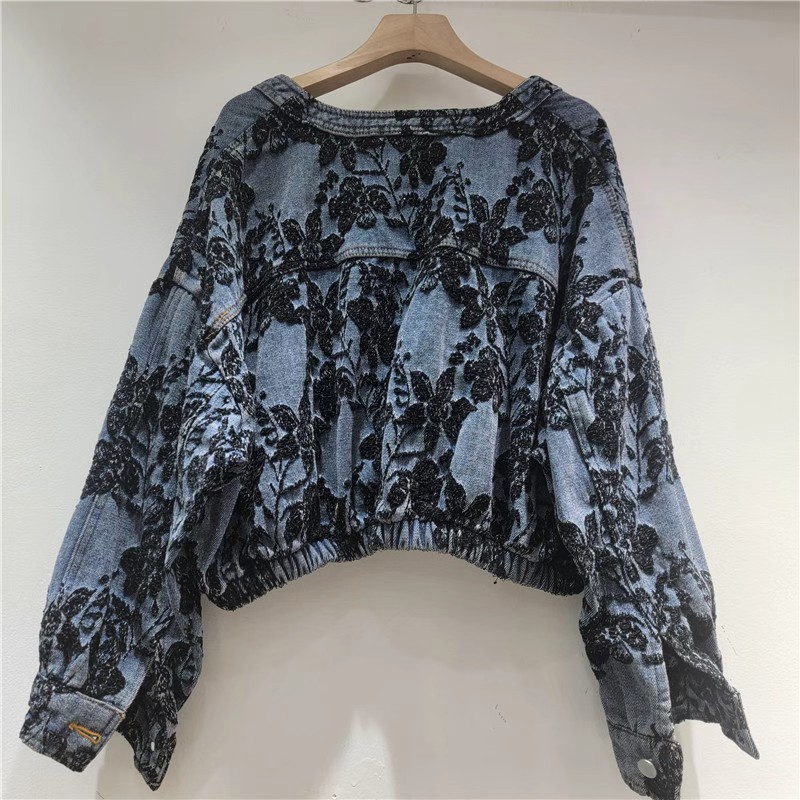 Jaqueta Jeans Feminina Curta d - Patchwork Jean Jacket avaliação e preço