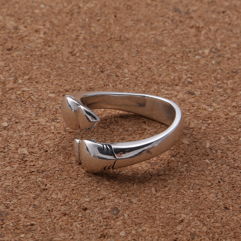Anel de prata esterlina S925 v - Vintage Fashion Rings avaliação e preço