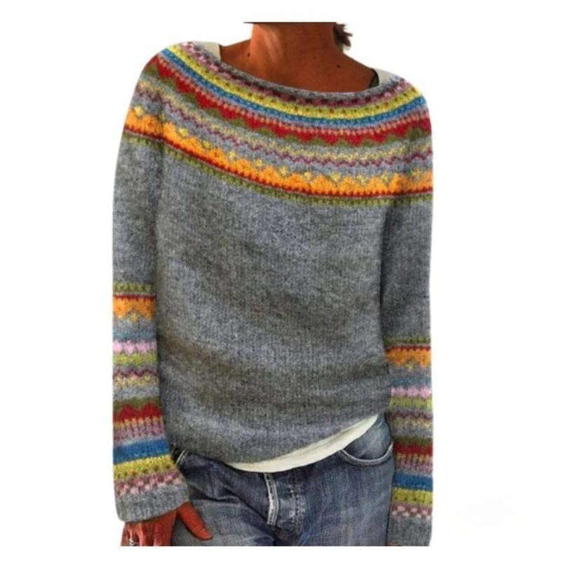 Suéter Feminino Casual Solto c - Vintage Fashion Faire avaliação e preço