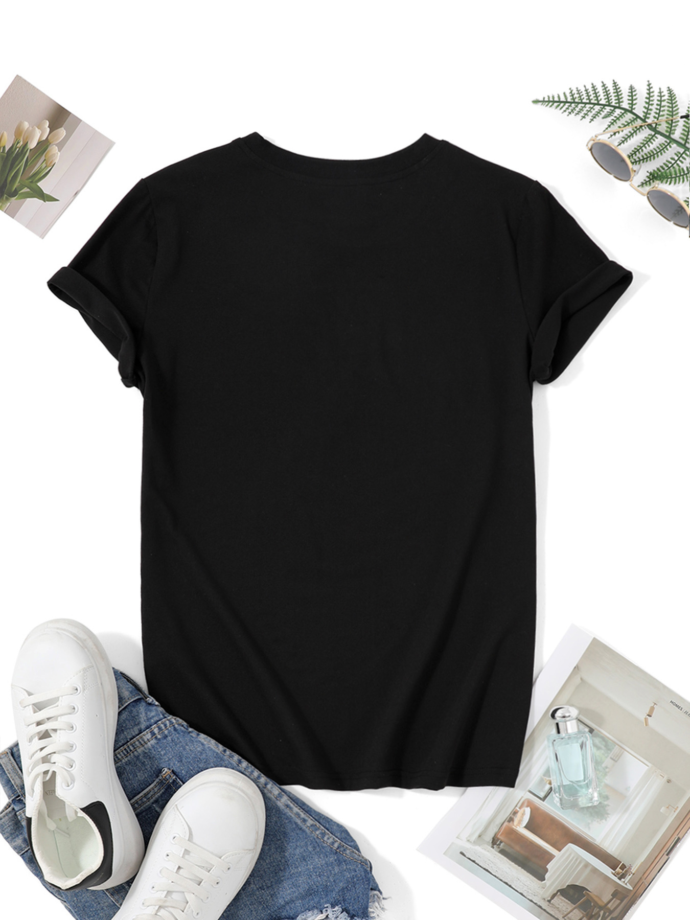 Camiseta Feminina Preta de Gol - Vintage Fashion Hats avaliação e preço