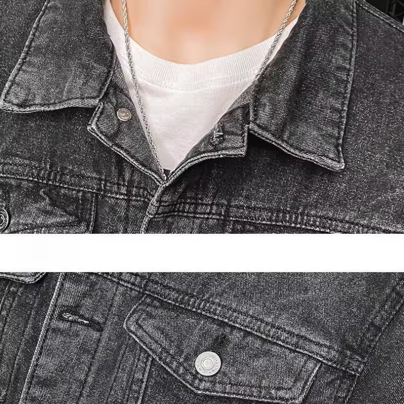 América vintage lobo pesado bo - Patchwork Jean Jacket avaliação e preço