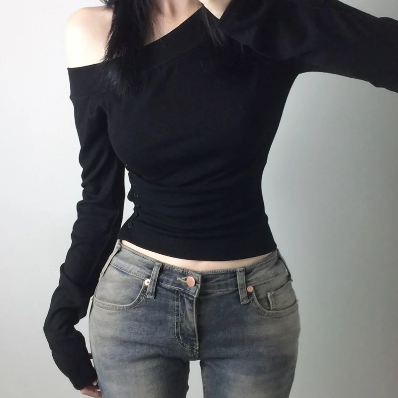Camiseta Vintage Y2K com Botõe - Vintage Women Fashion avaliação e preço