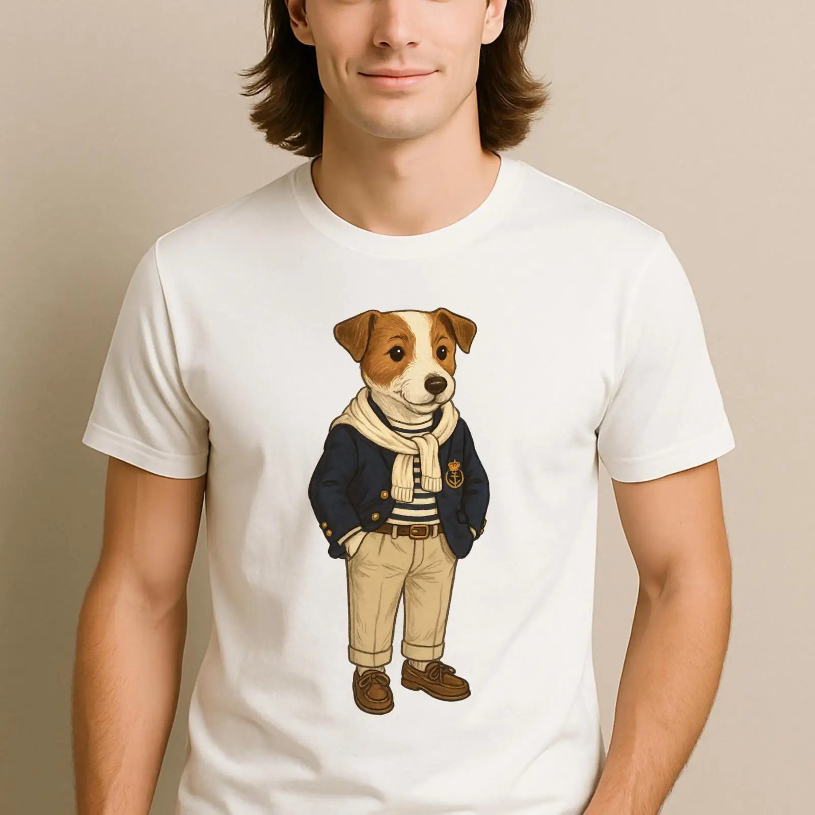 Camiseta Preppy Jack Russell T - Vintage Yacht Fashion avaliação e preço
