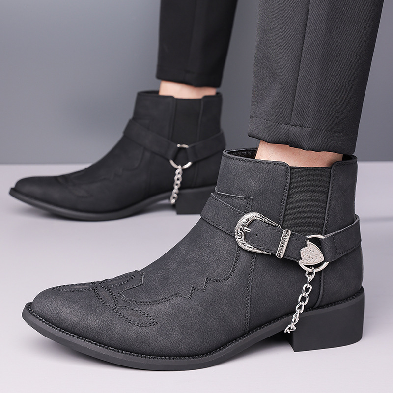Nova Marca de Moda: Botas Masc - Vintage Fashion Mens avaliação e preço