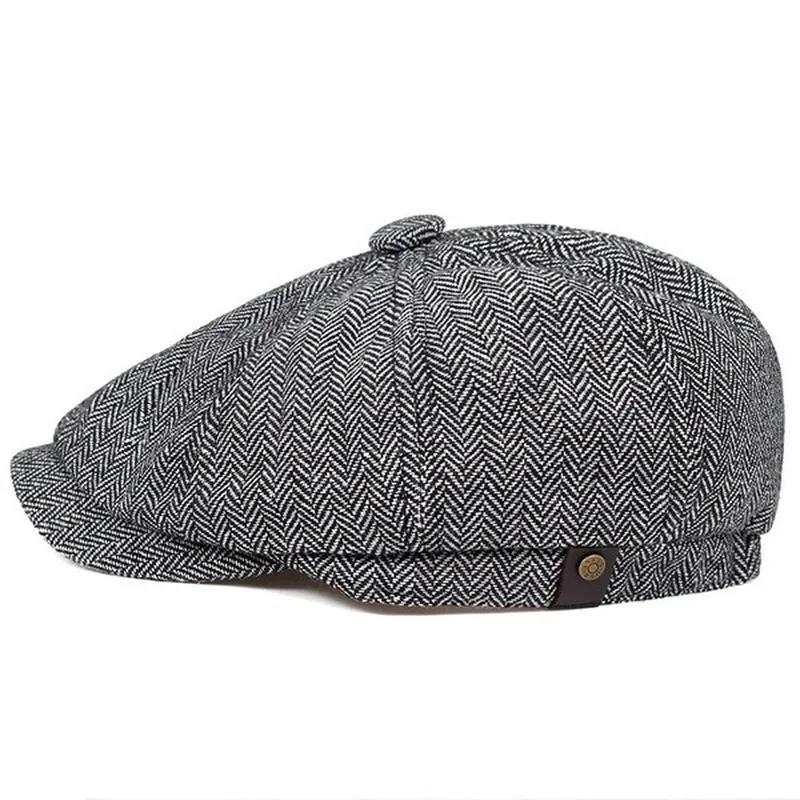 Boné Octogonal de Algodão para - Vintage Fashion Hats avaliação e preço